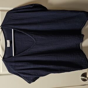 Velvet by Graham & Spencer Cotton Gauze Top XS  Fits Small to Medium